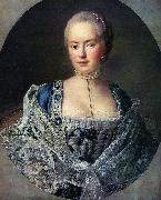Francois-Hubert Drouais Portrait of Countess Darya Petrovna Saltykova oil